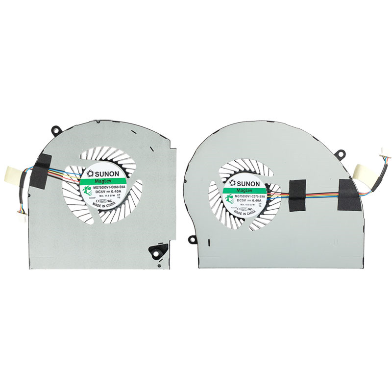 Laptop CPU GPU Cooling Fan For Dell Alienware 17 R4 R5 GTX1080 Fan cooler MG75090V1-C060-S9A MG75090
