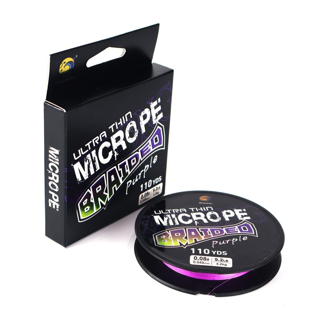 Bingolife 100m Tali Pancing PE Tipis Ungu