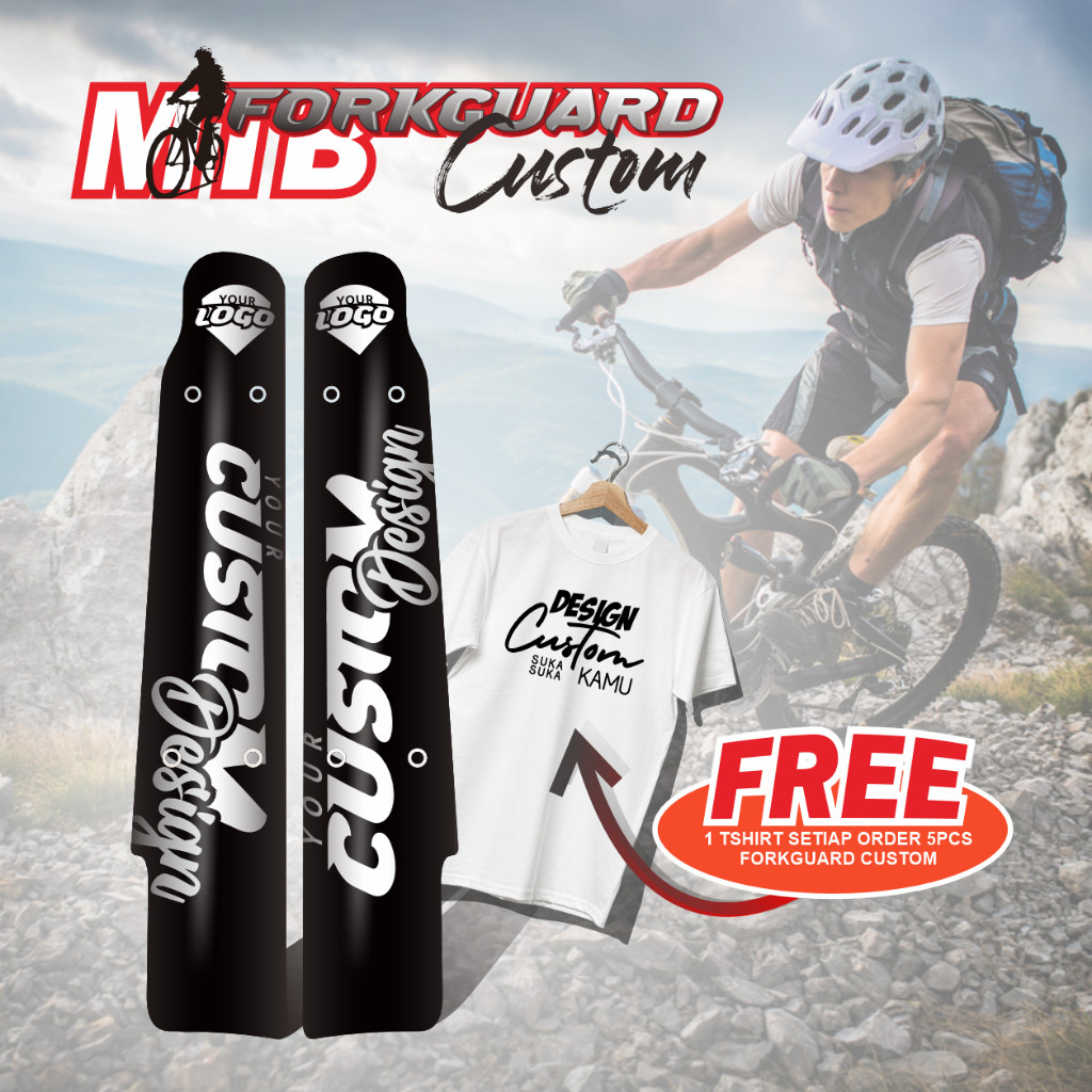 (CUSTOM)FORK GUARD SEPEDA  / AKSESORIS MTB / PELINDUNG SKOK DEPAN SEPEDA MTB