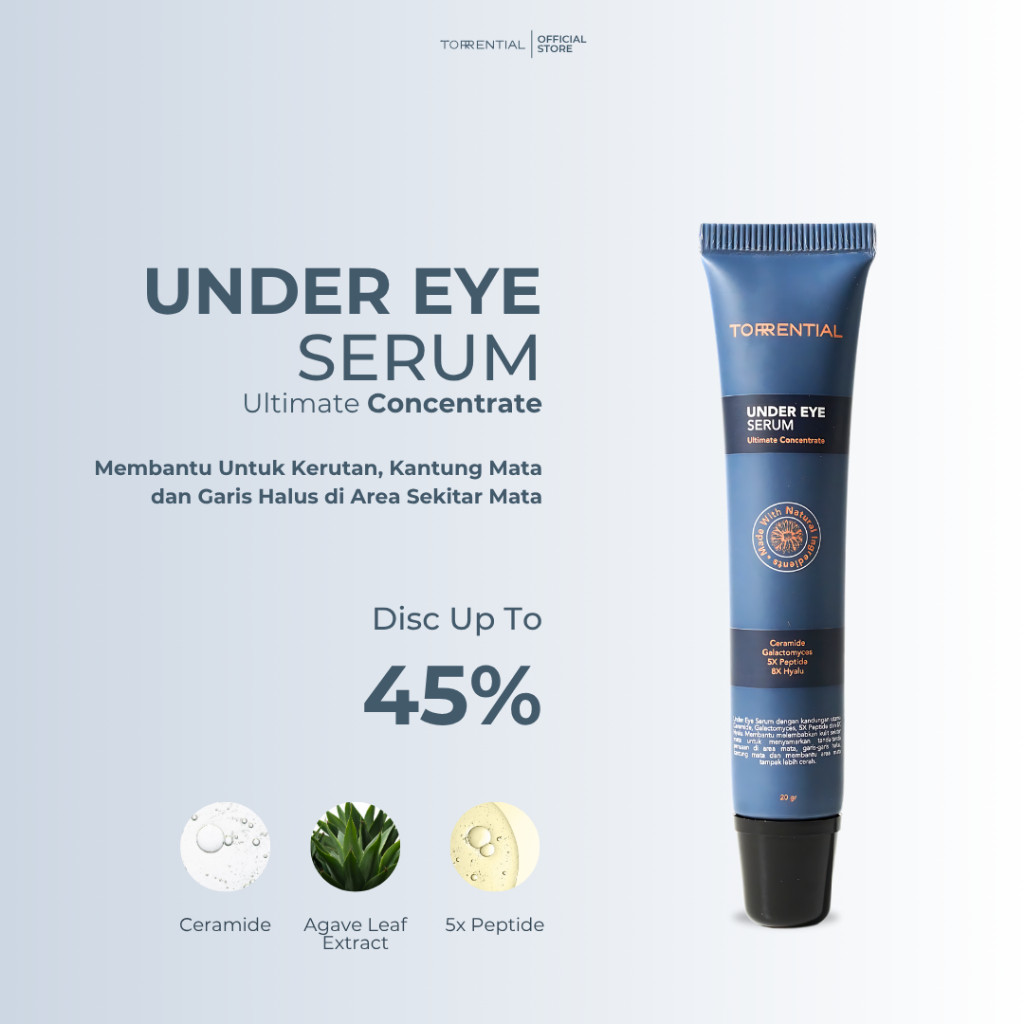 [Promo COD] Under Eye Serum [Torrential] BPOM Approve - Serum untuk kantung mata & mata panda tuntas