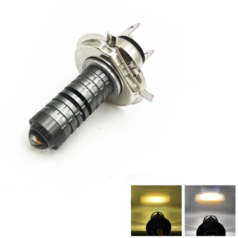 Lampu Utama JS-015 Bohlam H4 mobil & motor 2 warna laser Headlamp IP67 super terang AC DC bola lampu
