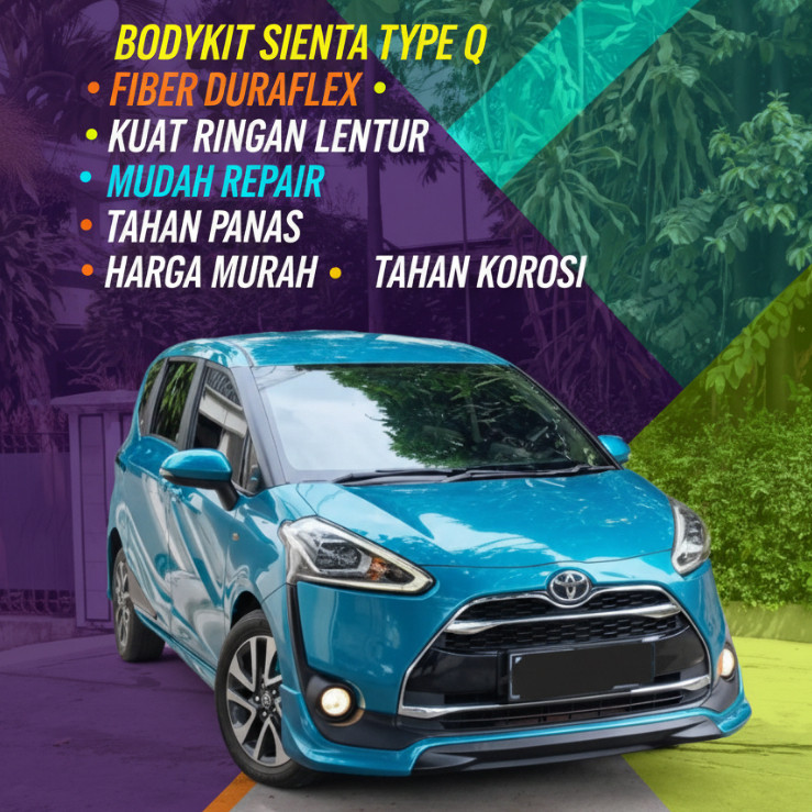cicilan0% bodykit sienta type Q bodikit sienta bodykit toyota sienta Q bodikit