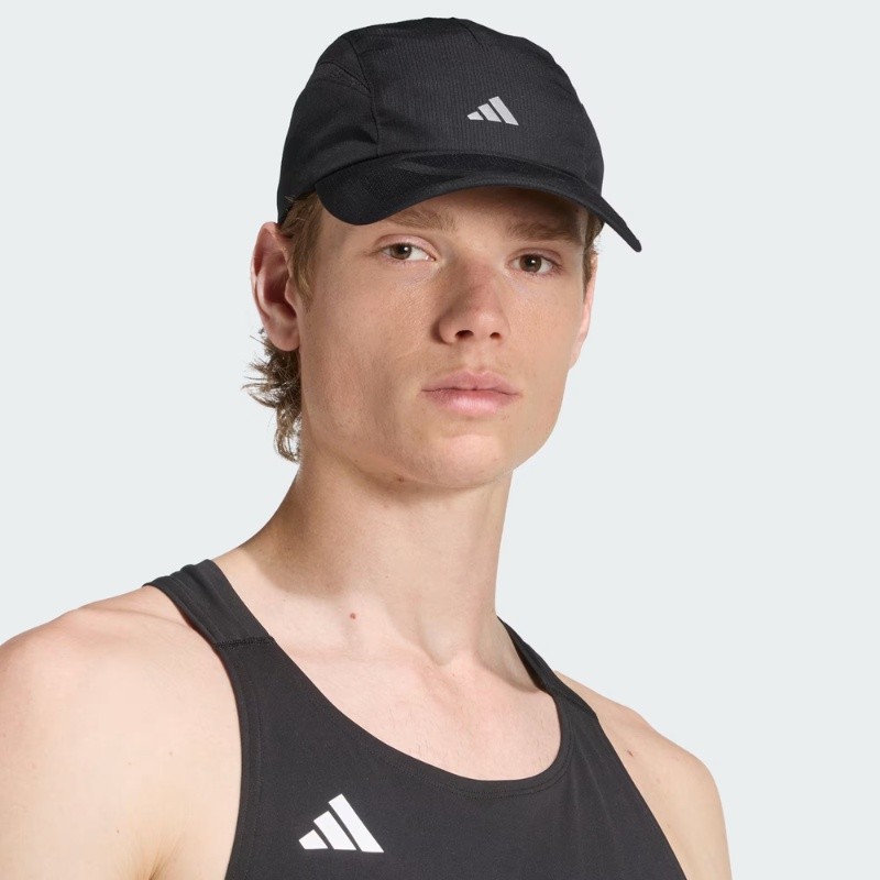 Topi Lari Adidas Runningxadizero Lightweight Climacool Cap Black Original Jd1160