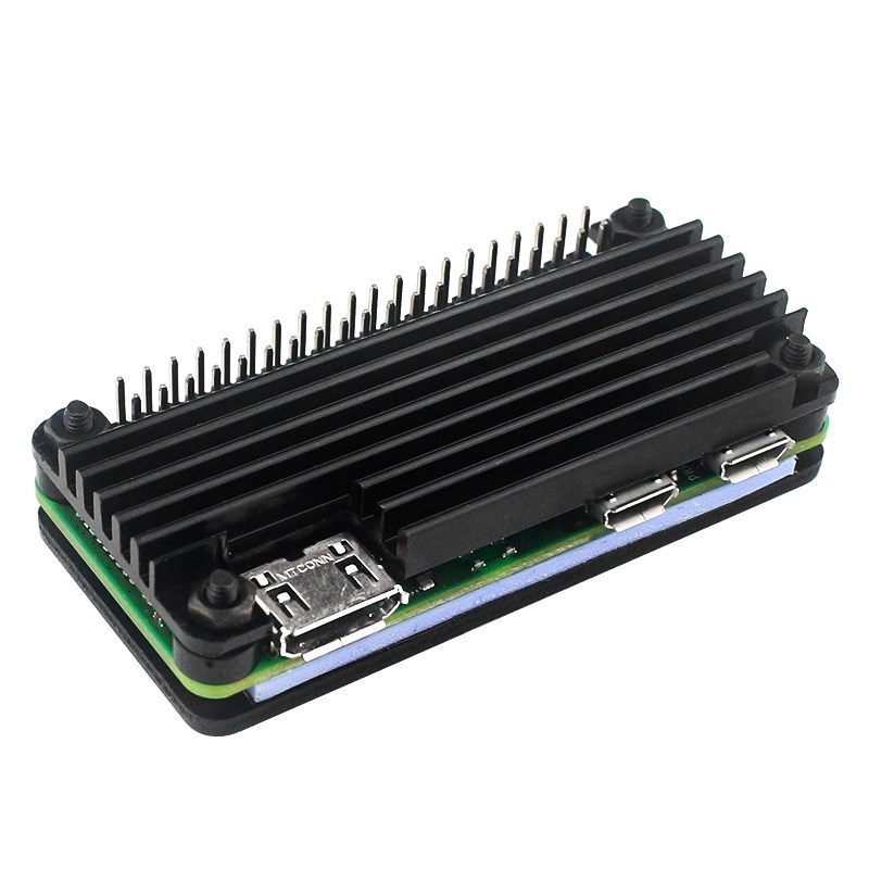 Raspberry Pi Zero 2 W aluminiowa obudowa pancerna z podkładka termiczna radiator pasywny futerał chł