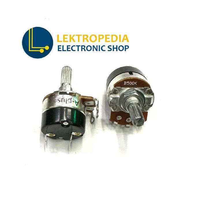 Potensio Dimmer 500k  Switch On Off Mono BESAR 3 kaki Saklar rotari saklar