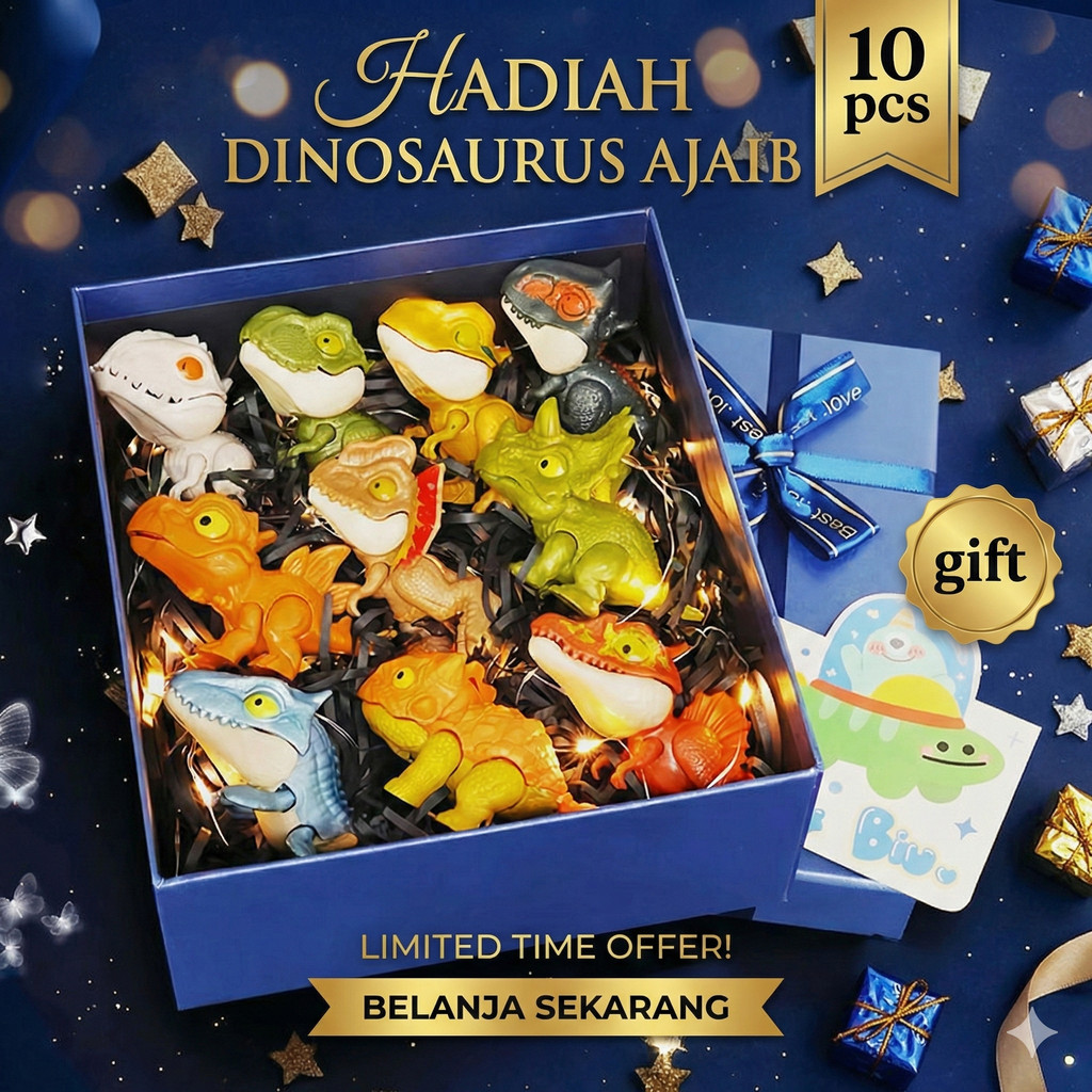 [Urban Living ID] Mainan Dino Snap Squad Jurassic World - Dinosaurus Gigit Jari T-Rex Indominus Hadi