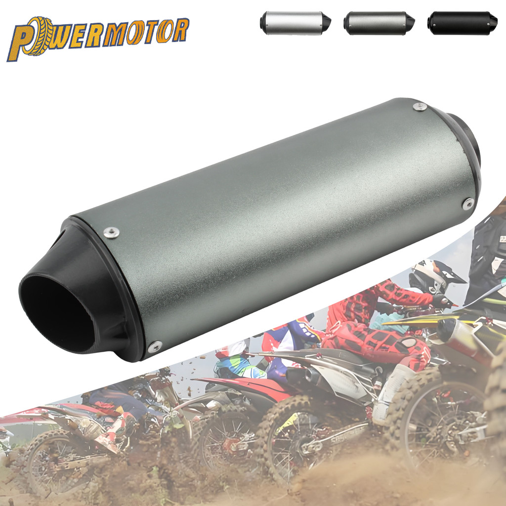 28mm 38mm Universal Motorcycle Exhaust Muffler Pipe for Honda KTM Kawasaki 125cc 150cc 160cc ATV Mot