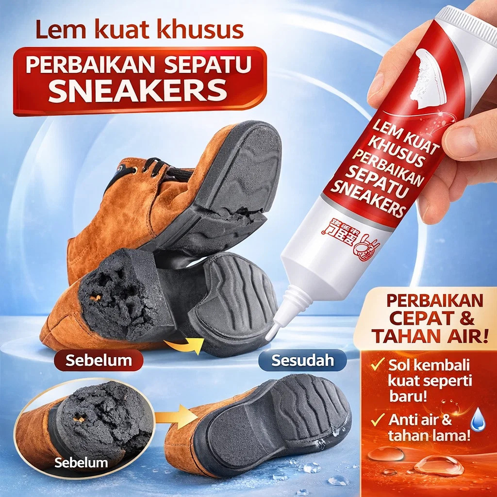 [COD+Gratis Ongkir]Lem Perbaikan Sepatu Serbaguna Berkekuatan Tinggi / Lem Perbaikan Sepatu Dengan D
