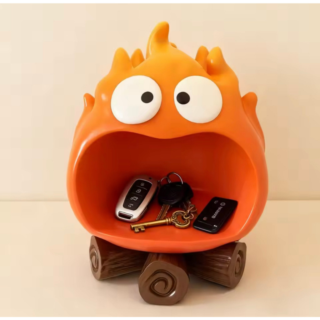 Calcifer Howls Key Holder / Calcifer Key Tray / Calcifer Pen Holder / Tempat Kunci Estetik Dekoratif