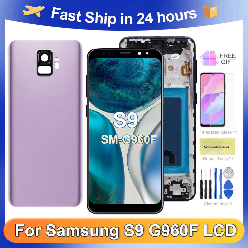 For Samsung S9 Tested For G960F G960 G960U G960W G960N G960X LCD splay Tou Screen gitizer Assembly R