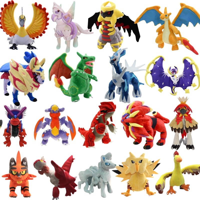 Legendary Pokemon Plush Toys Lugias Lucario Giratina Koraidon Zacian Solgaleo Figures Cartoon Soft S