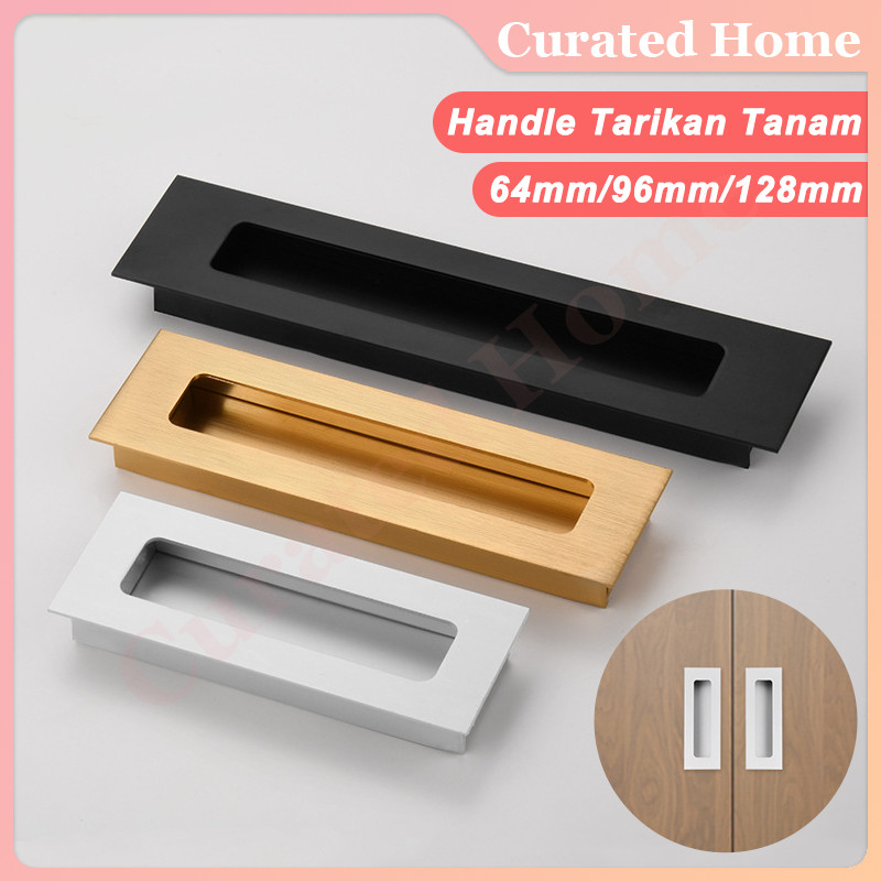 Handle Tarikan Tanam Tarikan Pintu Geser Lemari Laci