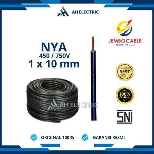 Jembo Kabel Tunggal NYA 10 mm 1x10 mm / 1 x 10 mm | 1 Roll 25 Meter / 50 Meter / 100 Meter