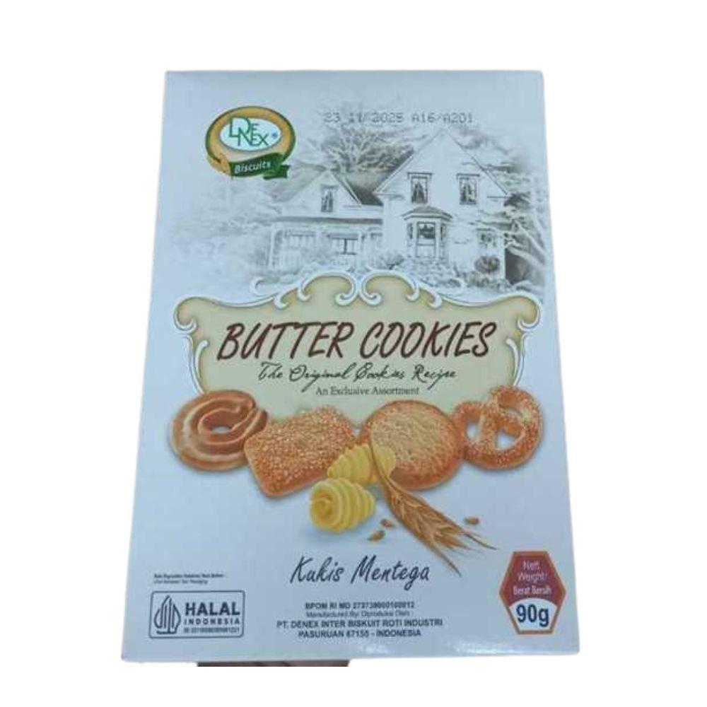 DENEX BISCUITS BUTTER COOKIES KUKIS MENTEGA 90 GRAM 1 dus