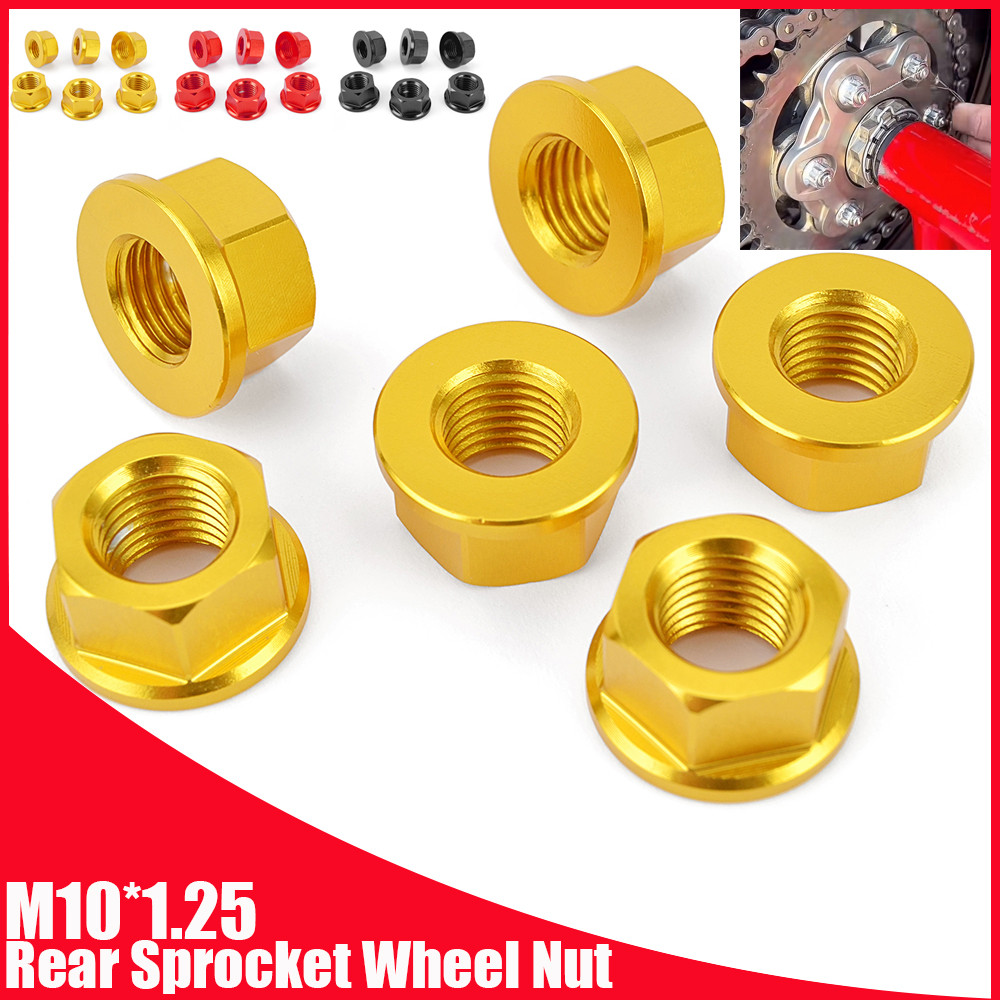 Rear Sprocket Wheel Nut For MV Agusta Brutale 3 4 Dragster F3 F4 Rivale Rush Superveloce Turismo Vel