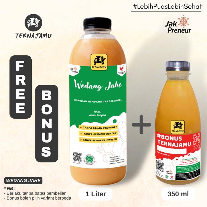 Jamu Wedang Jahe/Wedang Jahe Secang 1000 ml - TERNAJAMU - Wedang Jahe