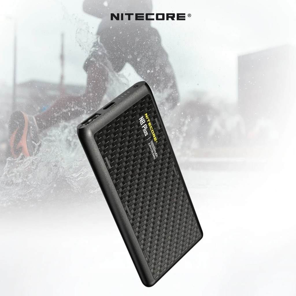 FIX - NITECORE Power Bank PD QC Carbon Fiber IPX7 Dual USB 22.5W 10000mAh - NB Plus