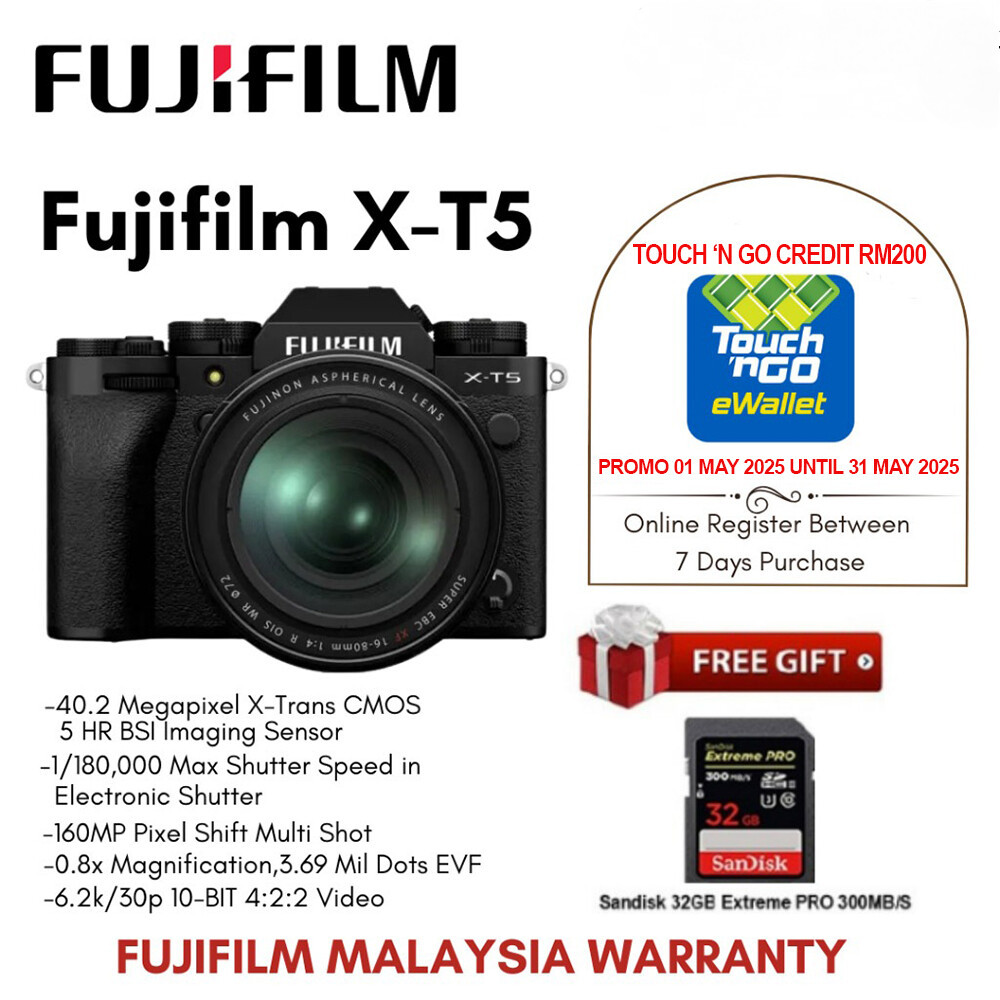 Fujifilm XT5 / X-T5 Mirrorless Camera Body & Kit Lens 16-50MM / 16-80MM