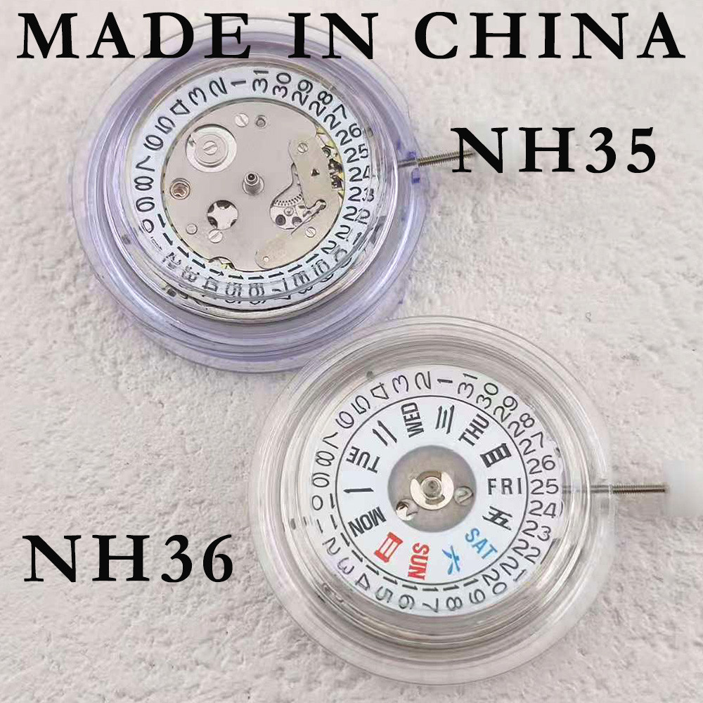 Made in ina NH35A NH36A movement single calendar dual calendar replaces Japanese NH35/36A movement w
