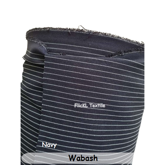 0 Kain Wabash Bahan Jeans Wabash Denim Salur Wabash Stripe Twill