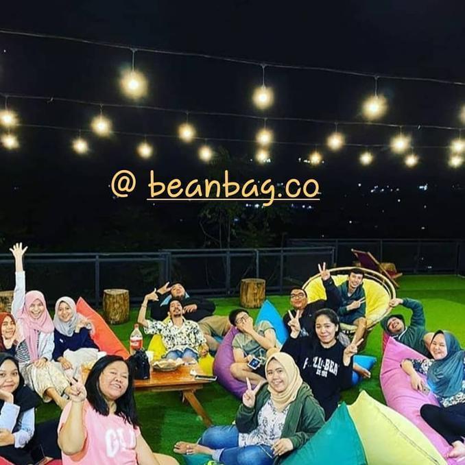 Bean Bag Waterproof Triangle Size Large Cover Only Kualitas Import [Terlaris] [Terbaru] - Hitam