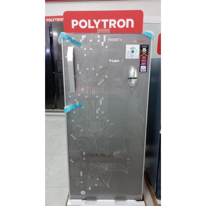 New Kulkas 1Pintu POLYTRON 180Liter Low Watt+Dispenser *MEDAN*
