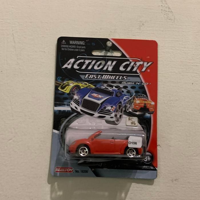 Realtoy Action City Volkswagen Beetle merah diecast card bukan 2ND