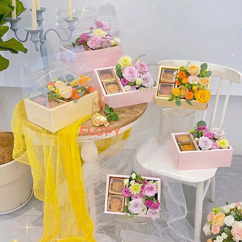 Korean Box Mika Kue Bunga / Mika Handy Box/Graduation Bouquet/Kado Wisuda