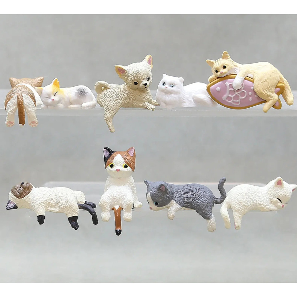 Hiasan Aquarium Anak Kucing Miniatur Maket Dekorasi Ornamen Meja Kantor Figure Hewan Anak Kucing