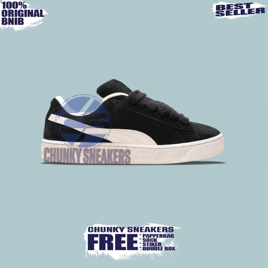 Sepatu Sneakers Pleasures Puma Classic Suede XL Black 100% Original BNIB Unisex
