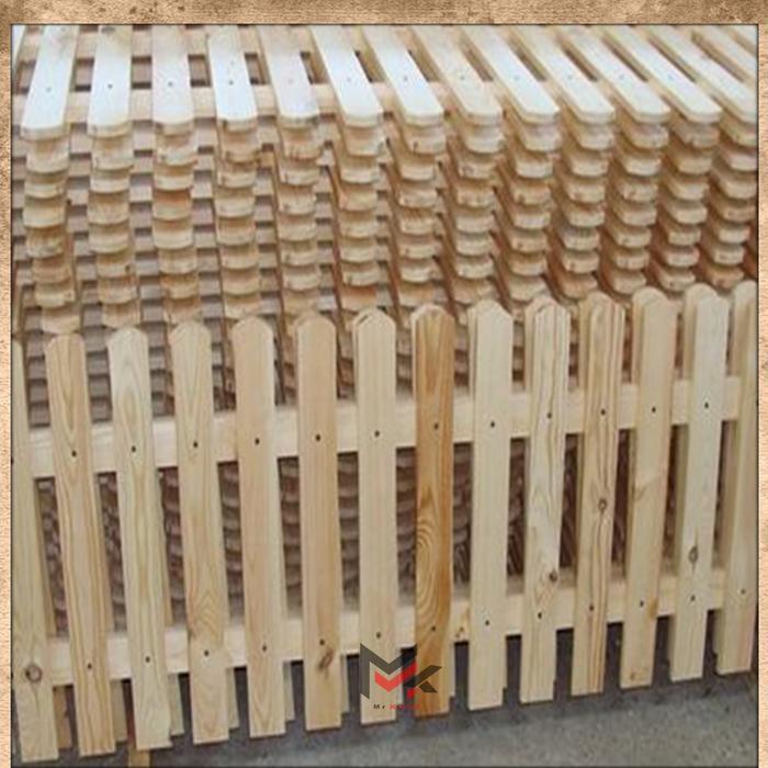 Premium Pagar Kayu Pembatas Jati Belanda / Pagar Kayu Taman / Pagar Kayu Aesthetic / Pagar Kayu Mini