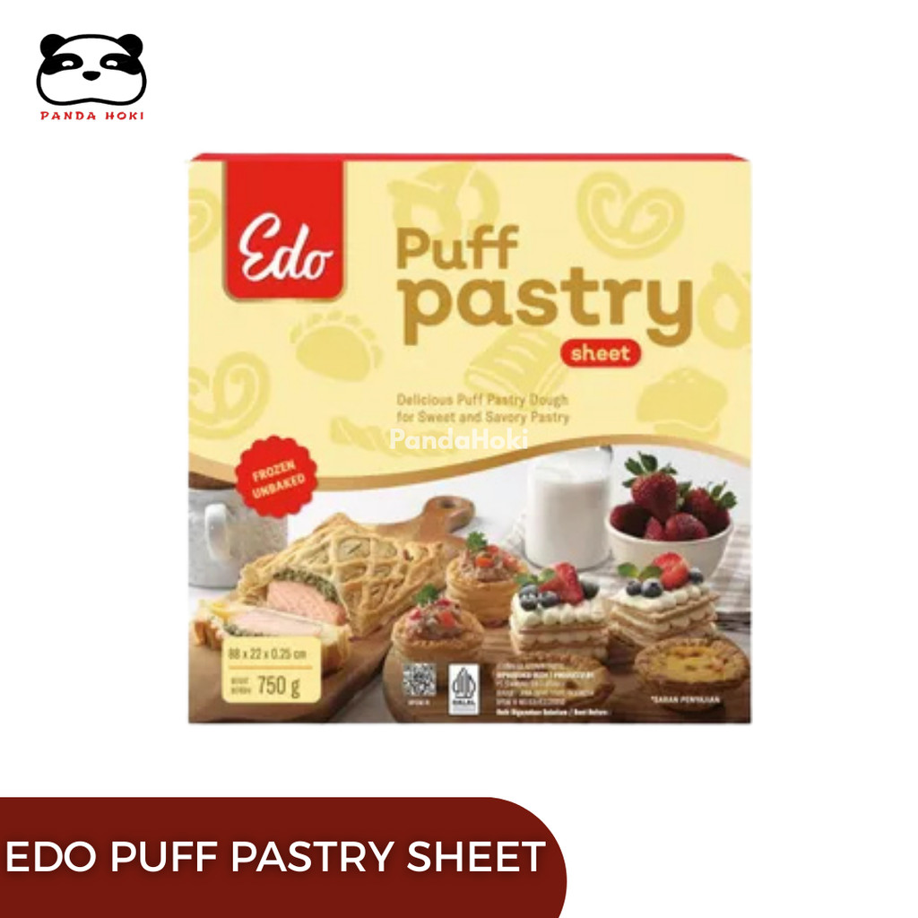 Edo Puff Pastry Sheet 750gr | Pastry Zuppa Soup | Kulit Pastry Frozen
