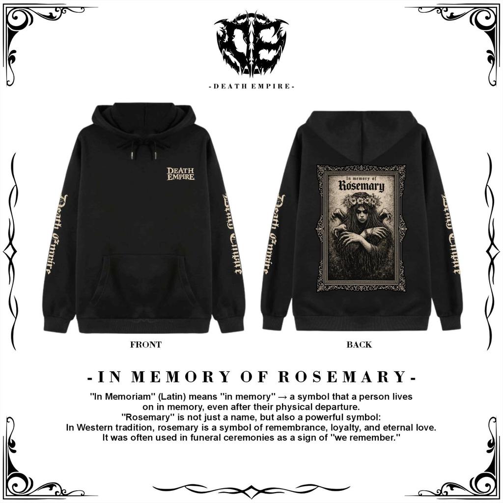 Hoodie Jaket Netral In Memory Of Rosemary Sablon Distro Dtf Full Punggung Desain Terbaru Kalcer Meta