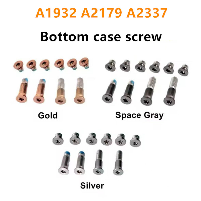 New Bottom Case Cover Screws For Apple MacBook Air A1932 A2179 A2337 D Case Gold Sliver Gray Replace