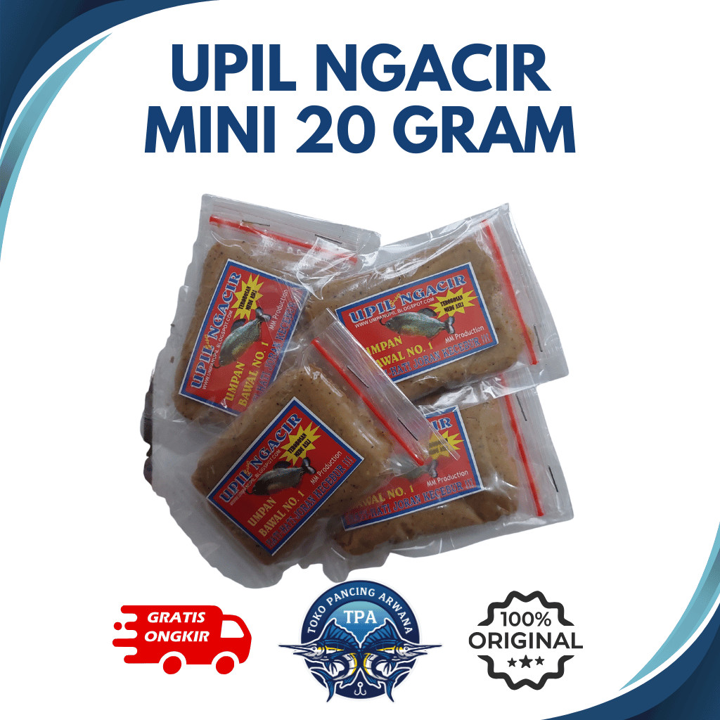 Upil Ngacir 20gram Mede Bawal - Umpan Pancing Upil Ngacir
