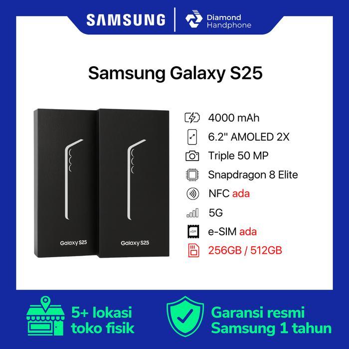Samsung Galaxy S25 12/256 12/512 12/256GB 12/512GB 12GB 256GB 512GB Garansi Resmi - Mint, 12GB+256GB