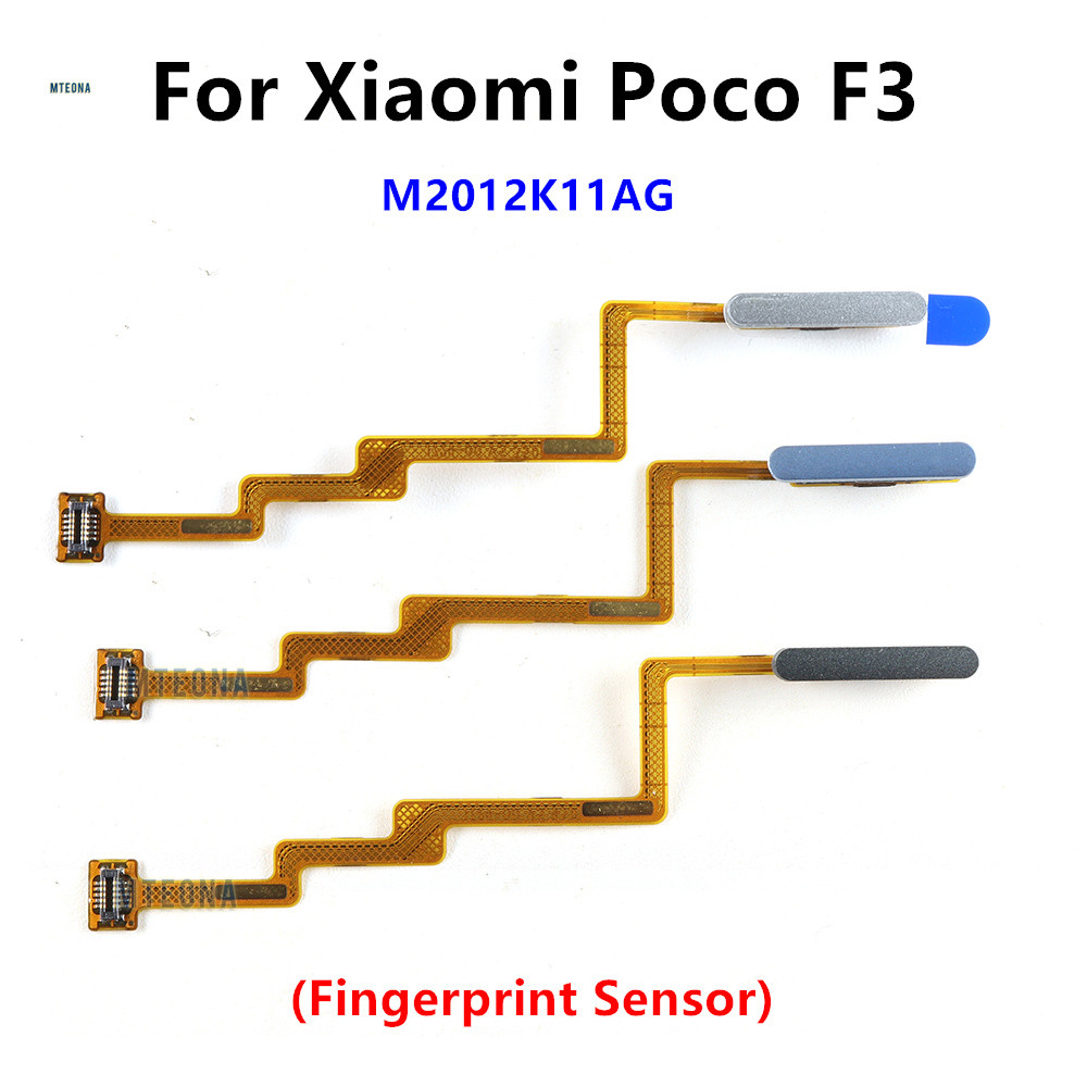 Fingerprint Home Sensor Flex Cable Menu Key Tou ID Sensor Fingerprint For Xiaomi Poco F3 with Power 