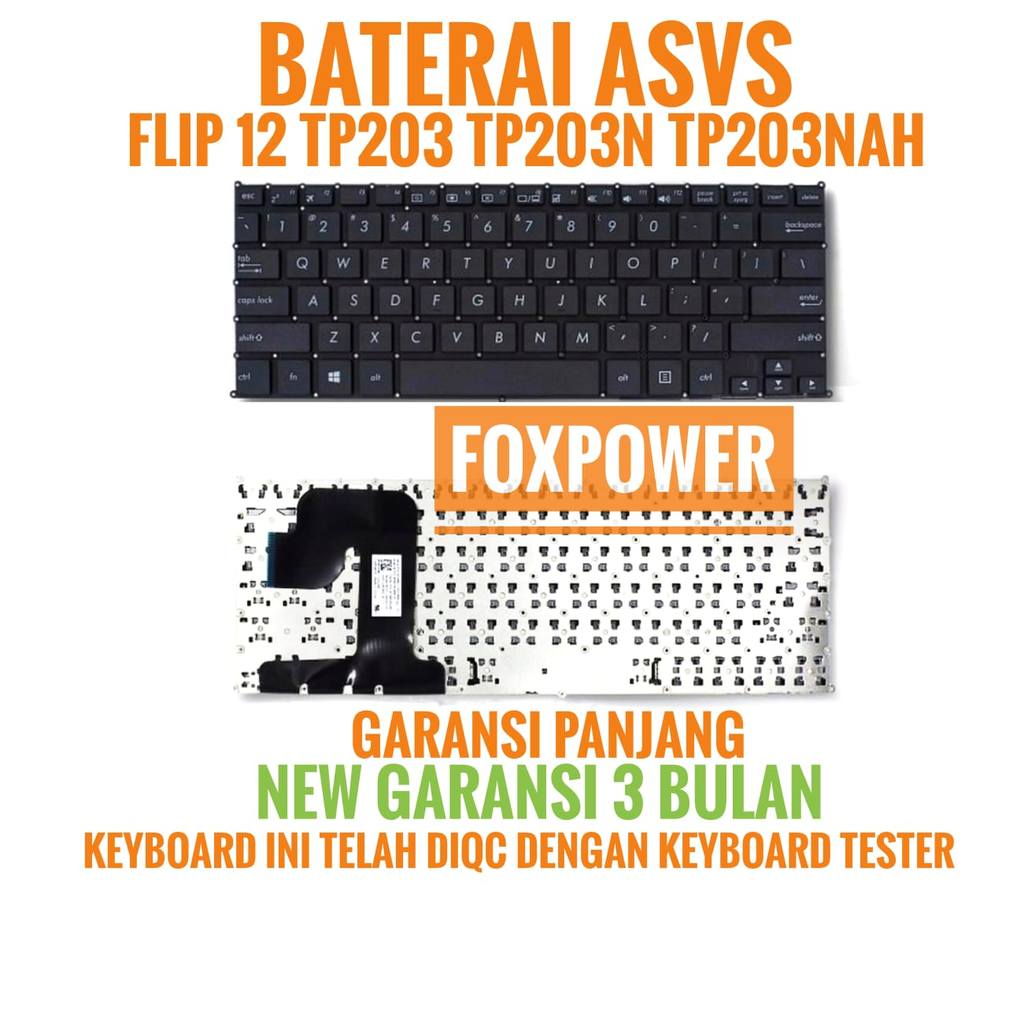 Keyboard Asus Vivobook TP203 TP203MAH TP203N TP203NA TP203NAH