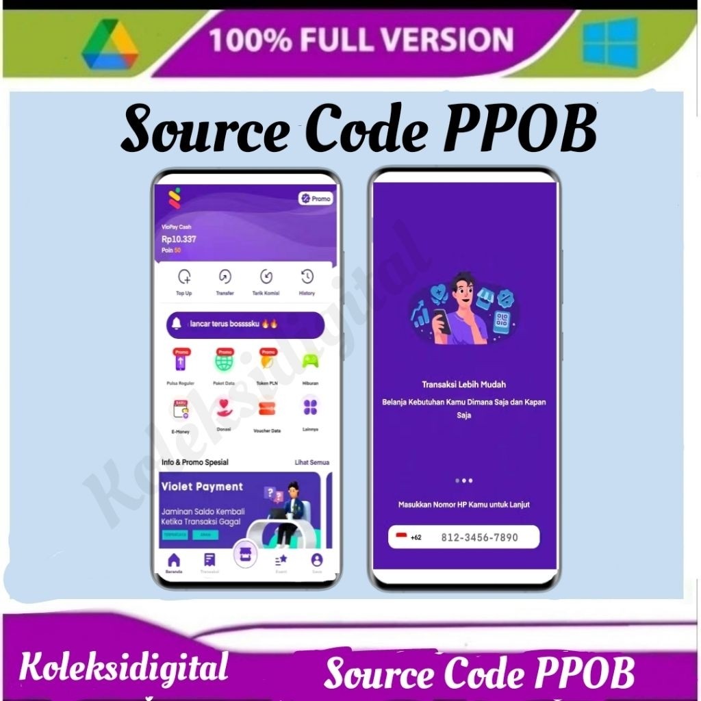 Source Code Script PPOB Pulsa Version Update Terbaru
