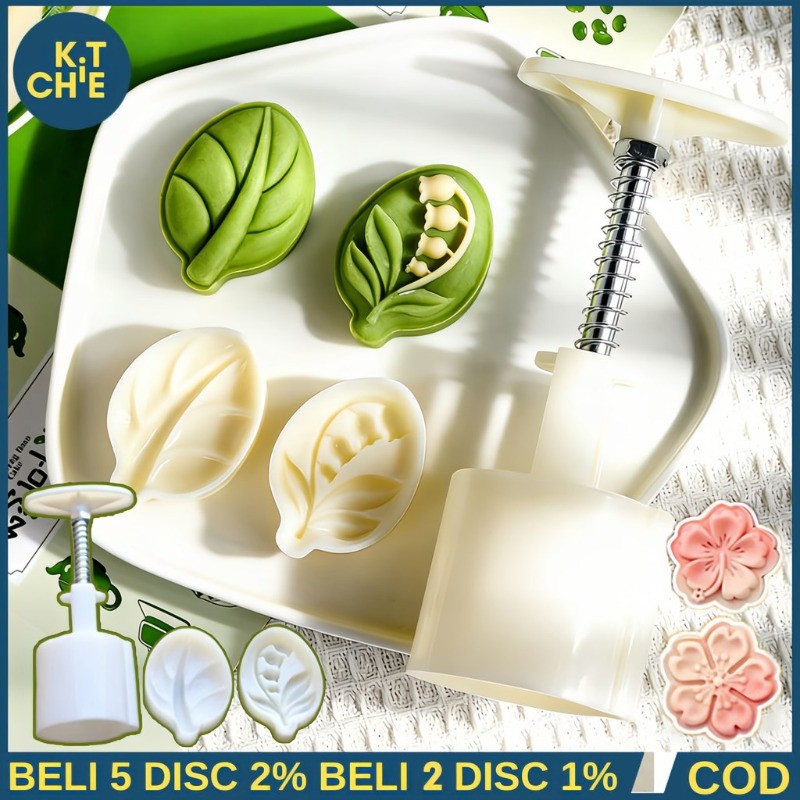 KC 30/50G Cetakan Kue Bulan Berbentuk Daun Cetakan Cetakan Kue Bulan Kue Bulan Berbentuk Bunga Nanas