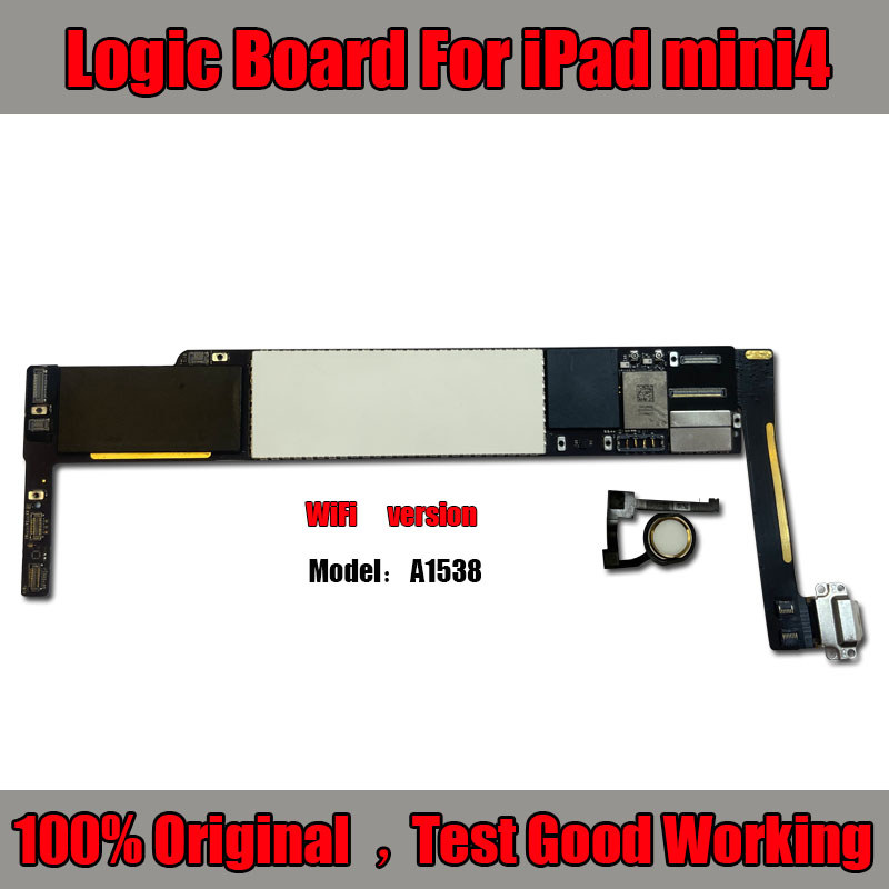 iPad mini 4 logic board A1538 A1550 with complete ip and system iCloud free unlock motherboard wifi 