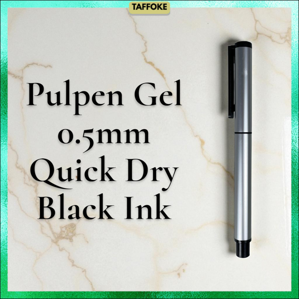 Kaco Pena Pulpen Gel 0.5mm TUBE Roller Quick Dry Black Ink 1 PCS - K80
