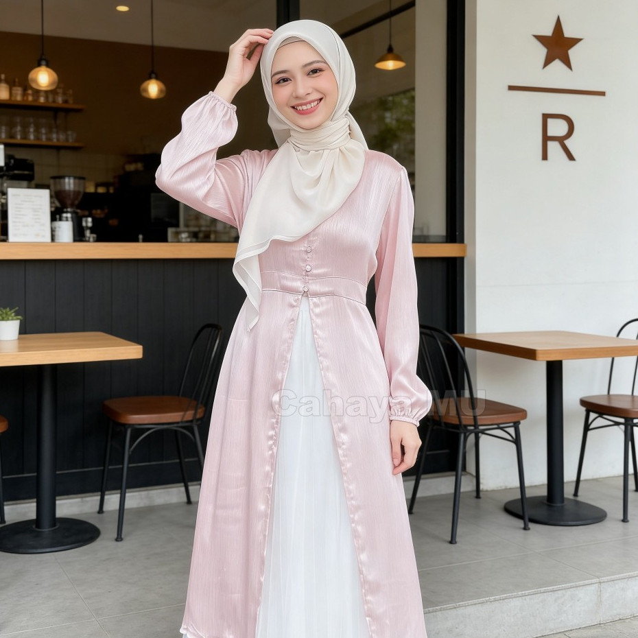 Ready Tunik Lebaran Mewah Elegan Terbaru/Tunik Silk