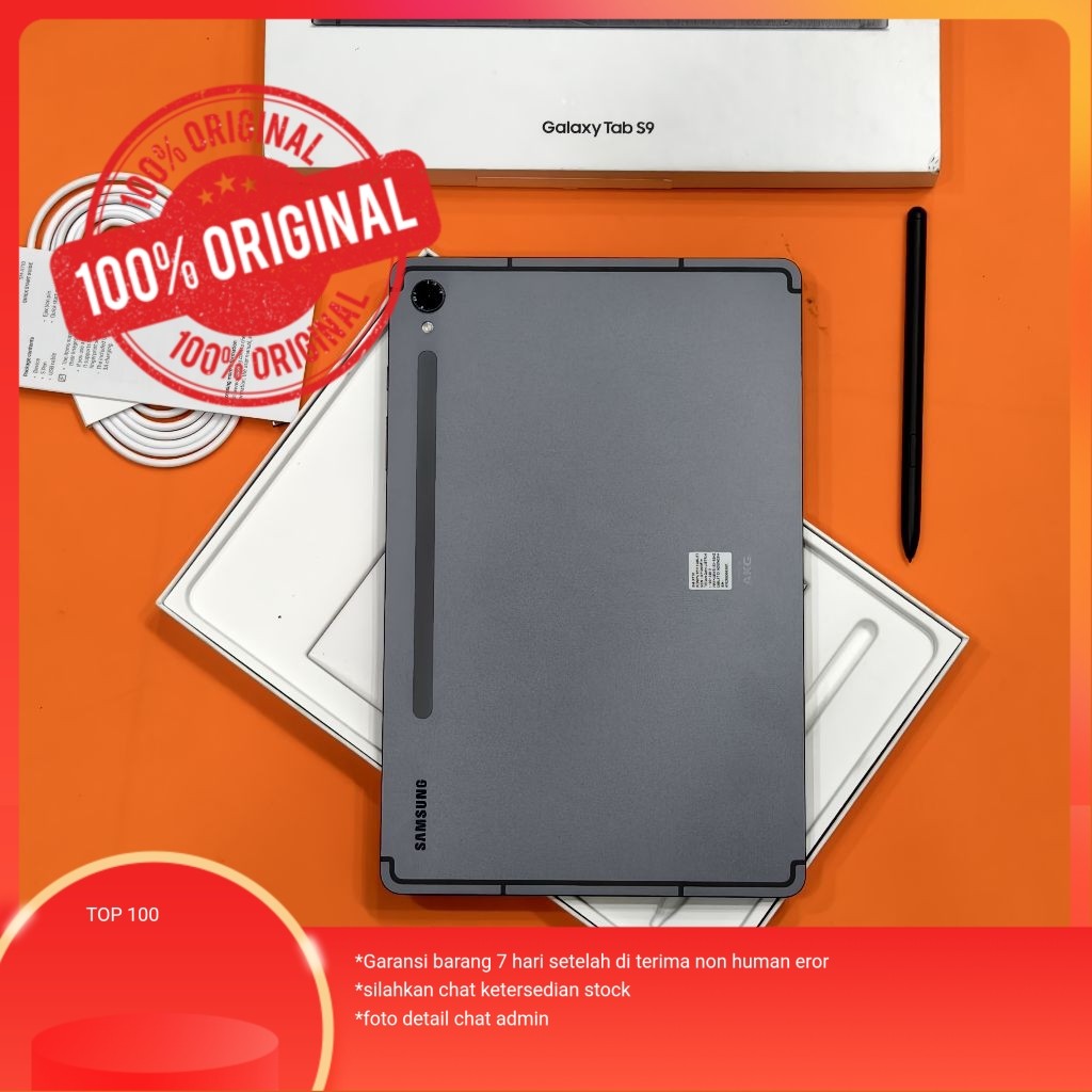Samsung Tab S9 128GB Wifi Resmi Indonesia Snapdragon 8 Gen 2