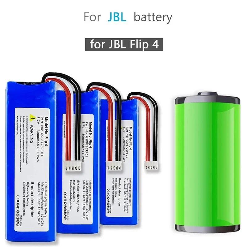 3.7v Battery for JBL Flip 4 Flip4 3000mAh Reargeable Battery GSP872693 01 for JBL Speaker Flip 4 Fli