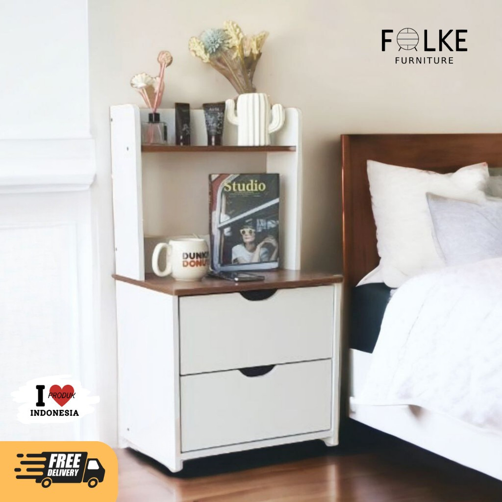 Clayton Meja Nakas | BedSide Table  Meja Lesehan Serbaguna  Meja Samping Tempat Tidur Minimalis Sudu