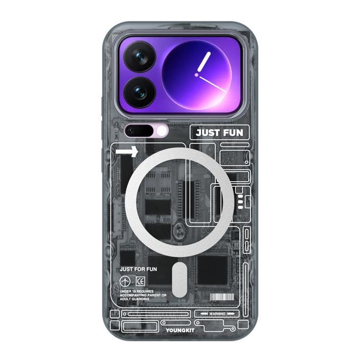 EstetikaSpace Youngkit Case Compatible For Xiaomi 17 Pro Max / Xiaomi 17 Pro - Circuit Magsafe Casin