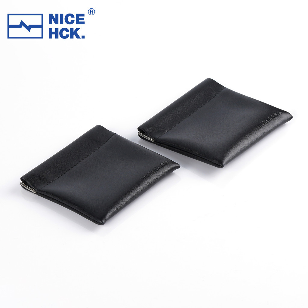NICEHCK Black Portable PU Carry Storage Bag Earphone Earbuds Protective USB Cable Organizer Suitable