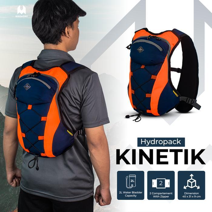 Tas Ransel Sepeda Hydropack Outdoor Sport Hikemore Kinetik - Navy Orange