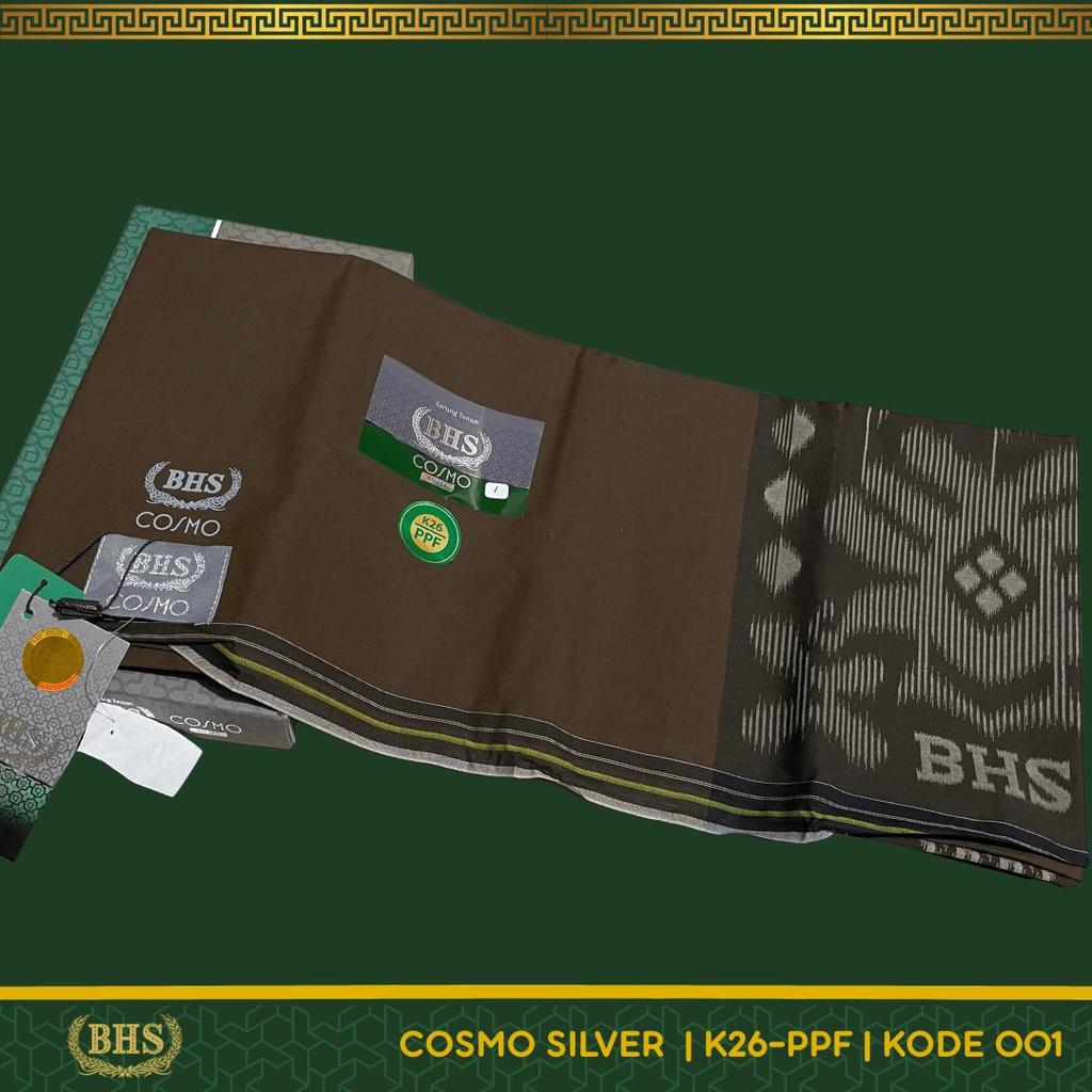 Sarung BHS Cosmo Silver Motif K26 PPF Polos Warna Bahan Viscose Blend Halus dan Lembut [Garansi Orig